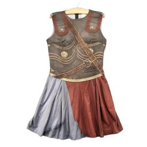 Assassins Creed Odyssey Kassandra Womens Costume Top Gray Size L 18.5W 36L